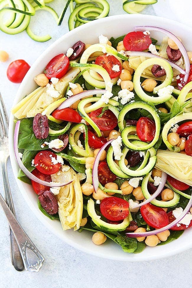 Mediterranean Zucchini Pasta Salad