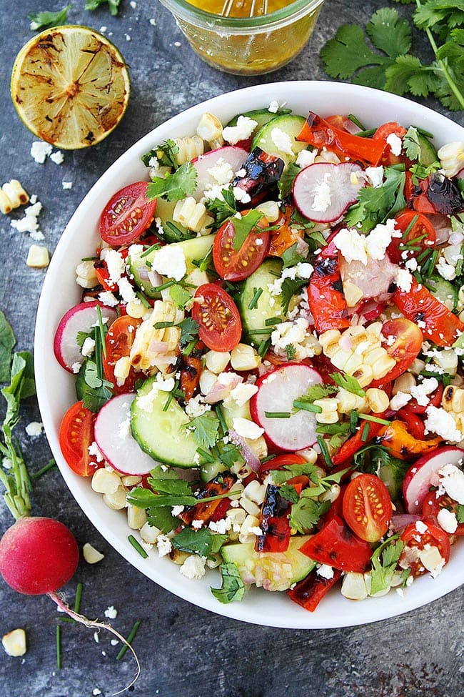 Summer Vegetable Salad in bowl