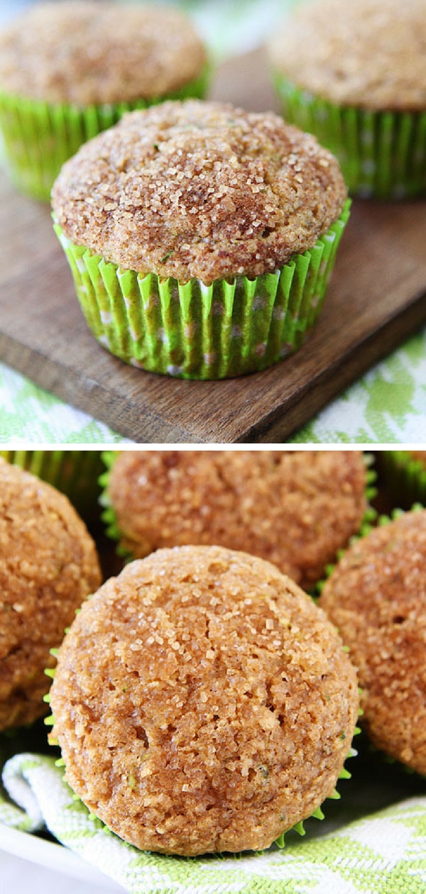 Apple Zucchini Muffins - A great recipe for using up your summer zucchini. #zucchini #muffins #healthy #snacks Visit twopeasandtheirpod.com for more simple, fresh, and family friendly meals. #familyfriendlymeals