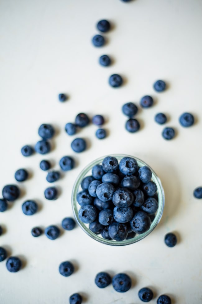 Blueberry Pie with fresh blueberries 