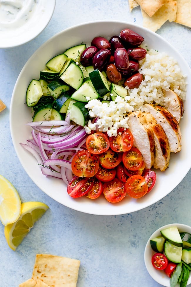 Greek Chicken Bowls Recipe