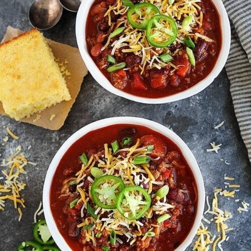 Slow Cooker Chili Two Peas & Their Pod
