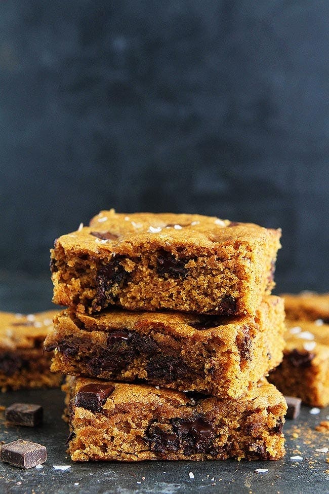 Brown Butter Pumpkin Chocolate Chunk Bars Image