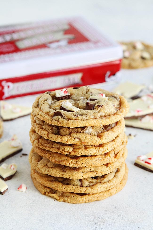 Peppermint Bark Chocolate Chip Cookie Recipe