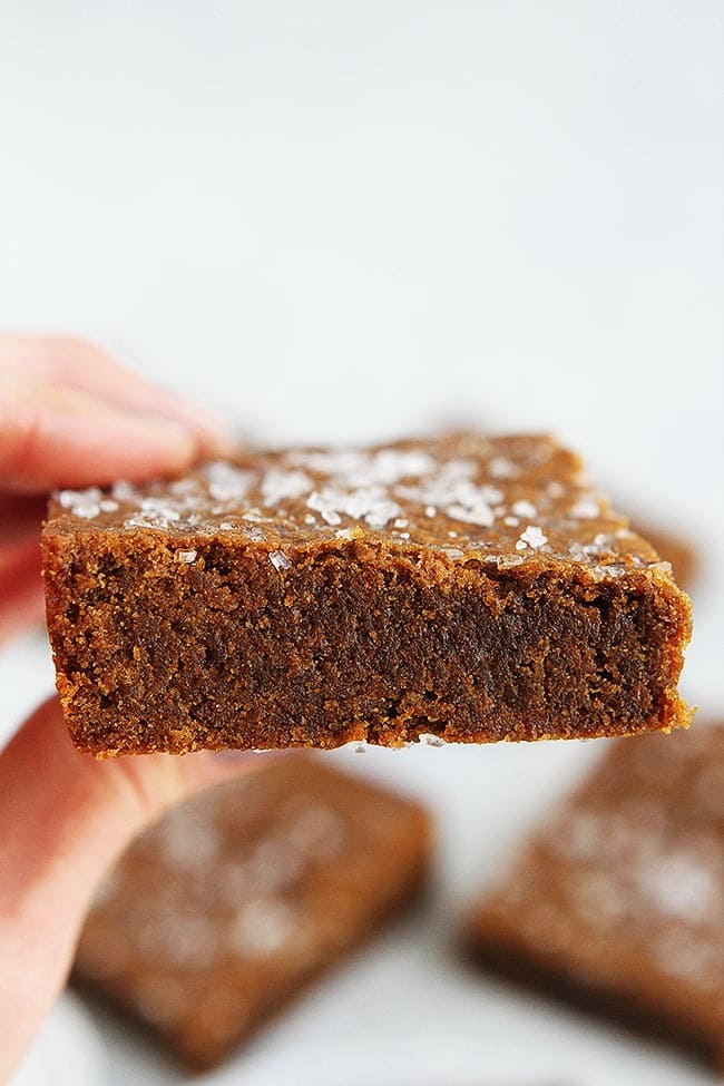 Easy Brown Butter Ginger Molasses Blondies 