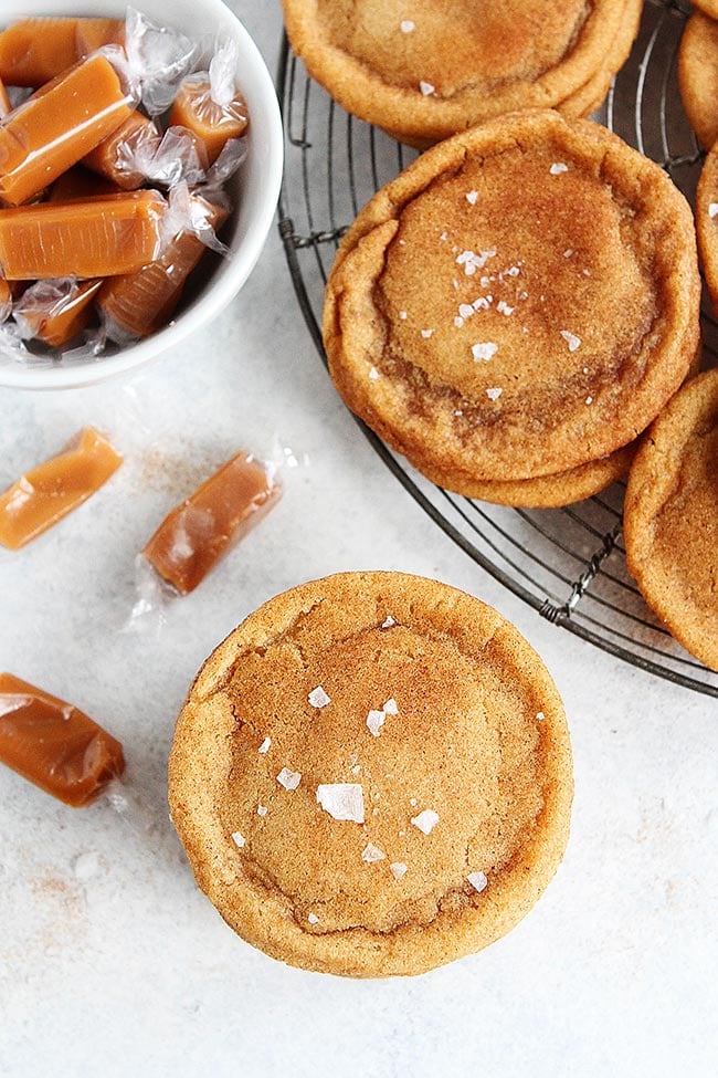 Brown Butter Snickerdoodles with Caramel