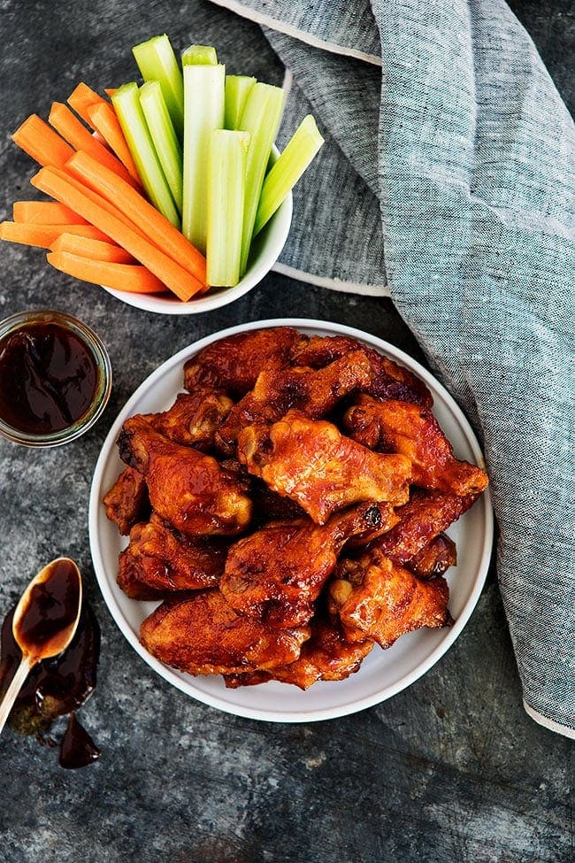 Honey BBQ Baked Chicken Wings