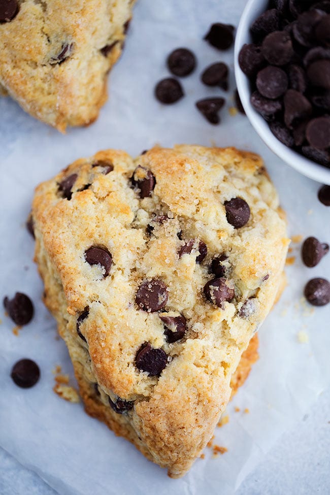 Chocolate Chip Scones Recipe Two Peas Their Pod
