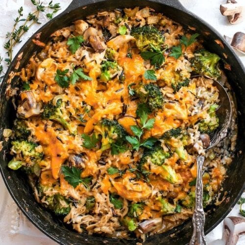 Cheesy Chicken Broccoli Rice Casserole Two Peas Their Pod