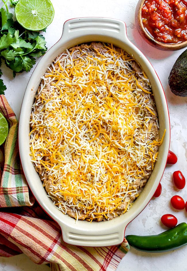 Bean Dip with cheese