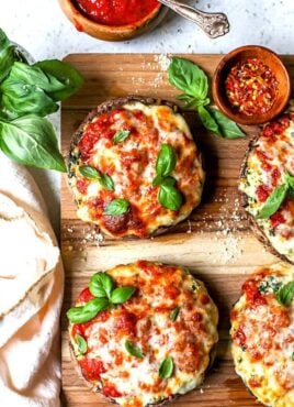 Lasagna Stuffed Mushrooms