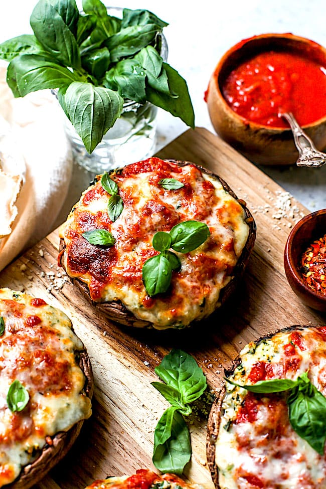 Lasagna Stuffed Mushrooms