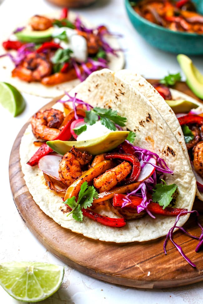 Shrimp Fajitas {Easy!} Two Peas & Their Pod