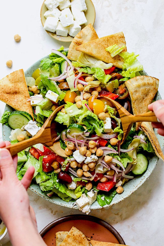 Easy Chopped Greek Salad