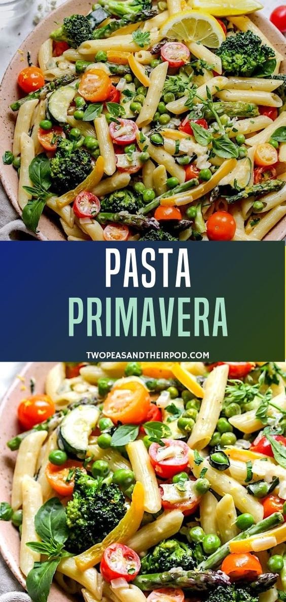 Pasta Primavera - Two Peas & Their Pod