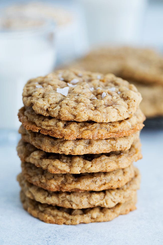 Stack of Oatmeal Cookies.