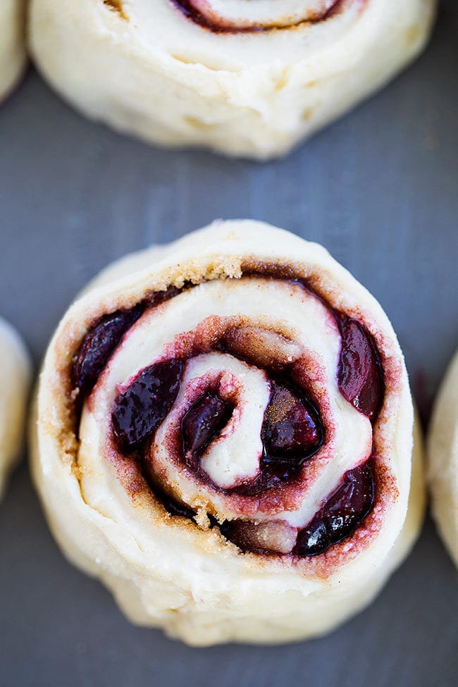 Cherry Almond Sweet Rolls Recipe