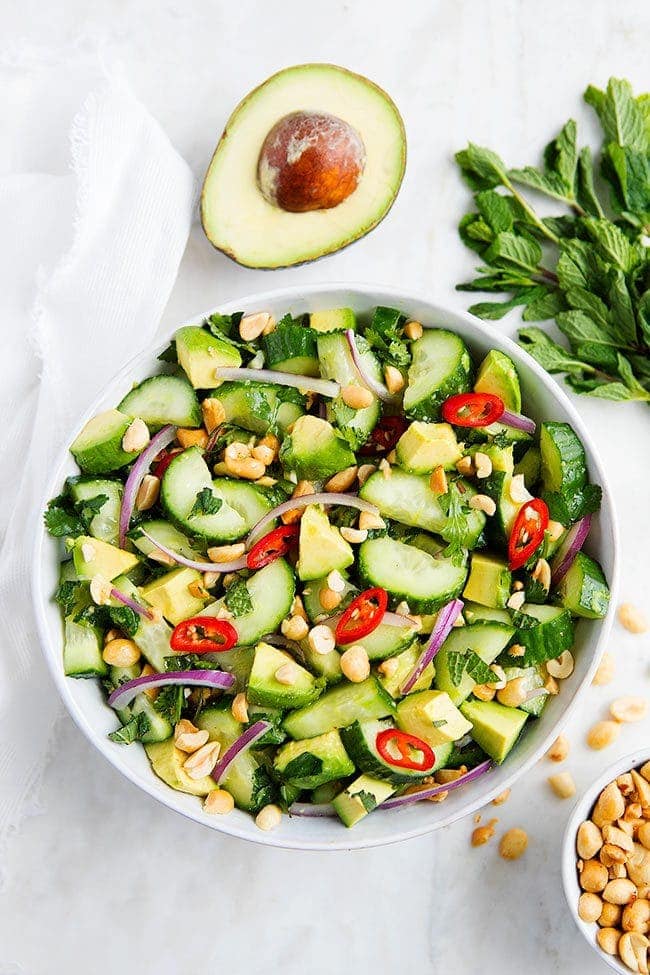 Cucumber Avocado Salad