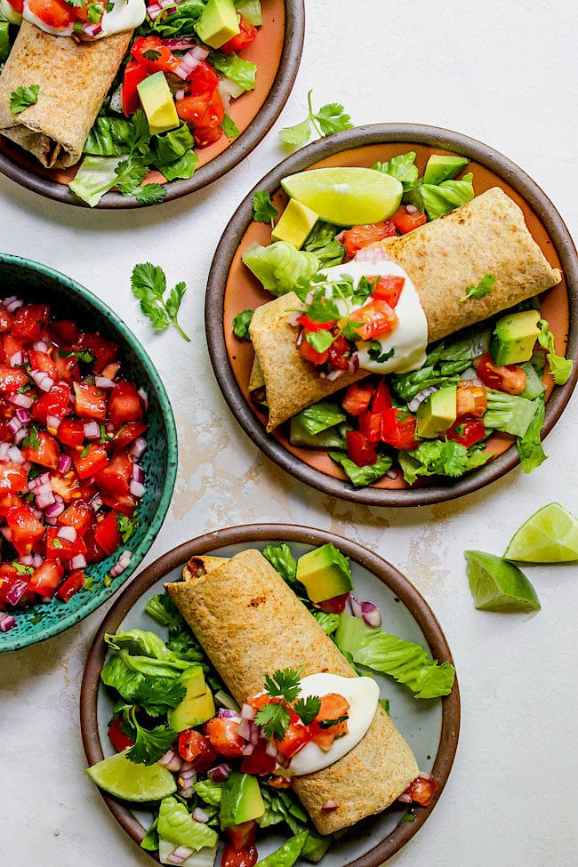 Green Chile Chicken Chimichangas 