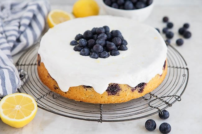 Easy Lemon Blueberry Cake