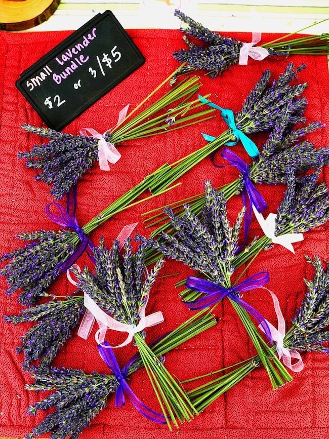 McCall Idaho farmers market lavender 