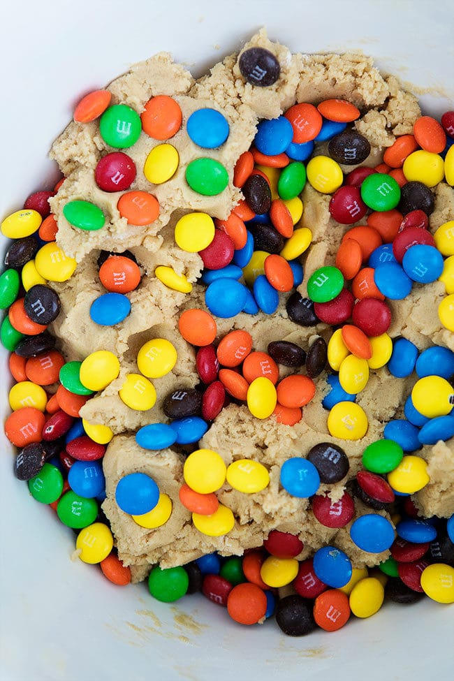 M&M cookie dough.