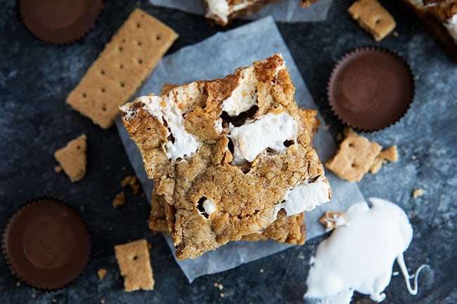 Easy Peanut Butter S'mores Bars