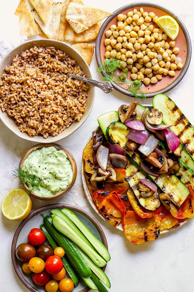 Greek Vegetable Bowls 