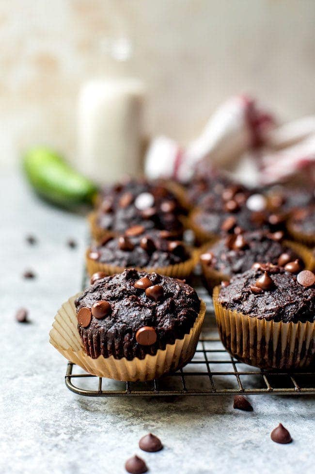 Gesunde Schokoladen-Zucchini-Muffins
