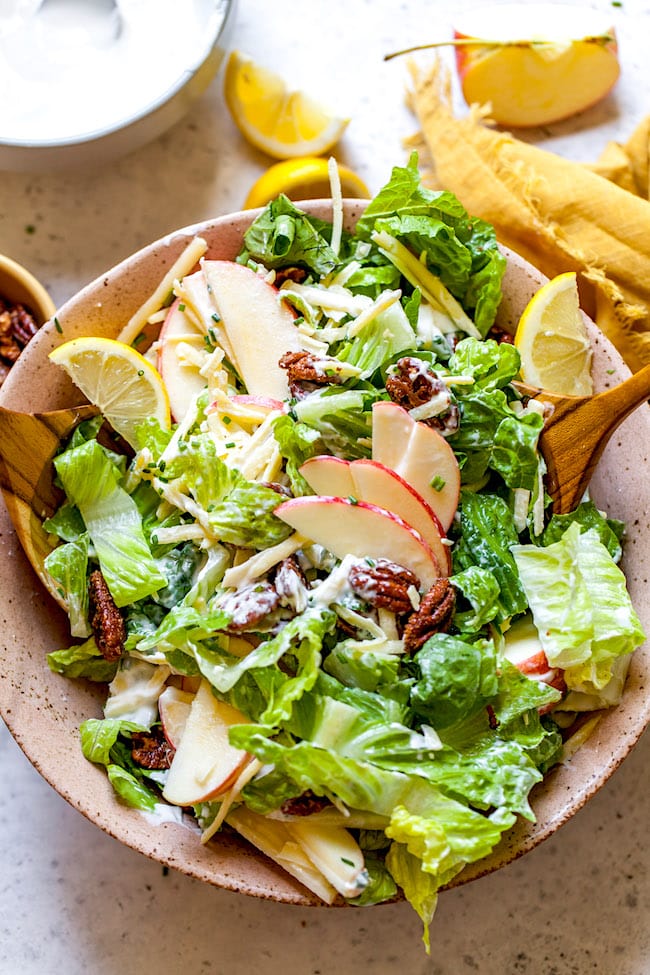 Apple Pecan Salad with Creamy Lemon Dressing Two Peas & Their Pod