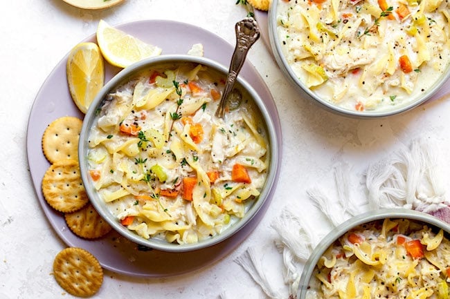 Creamy Chicken Noodle Soup Recipe