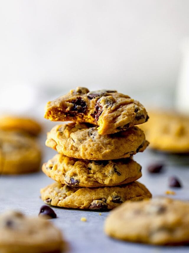 Easy Pumpkin Chocolate Chip Cookies Two Peas & Their Pod