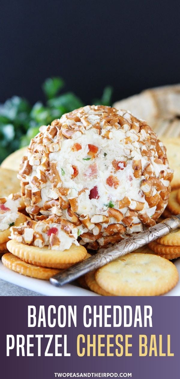 Bacon Cheddar Pretzel Cheese Ball