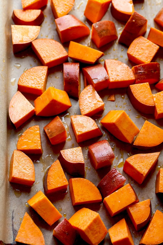 How to make Maple Roasted Sweet Potatoes 