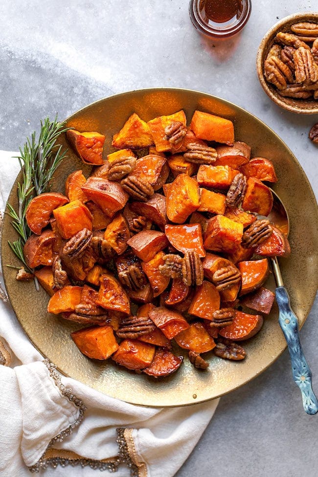 Maple Roasted Sweet Potatoes