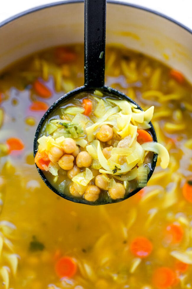 Easy Chickpea Noodle Soup