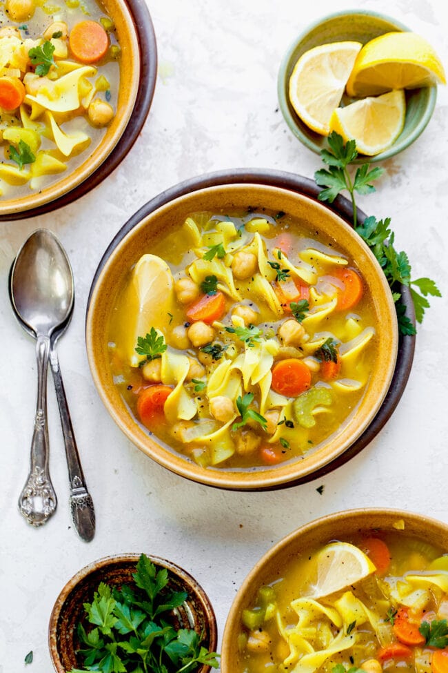 Chickpea Noodle Soup