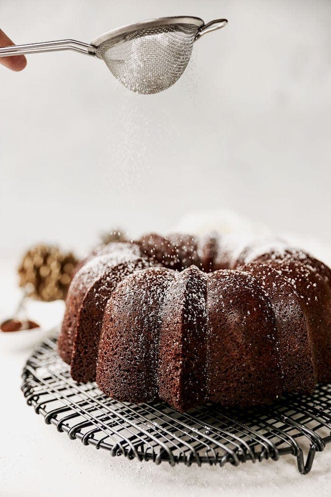 Gingerbread Castle Bundt Cake 