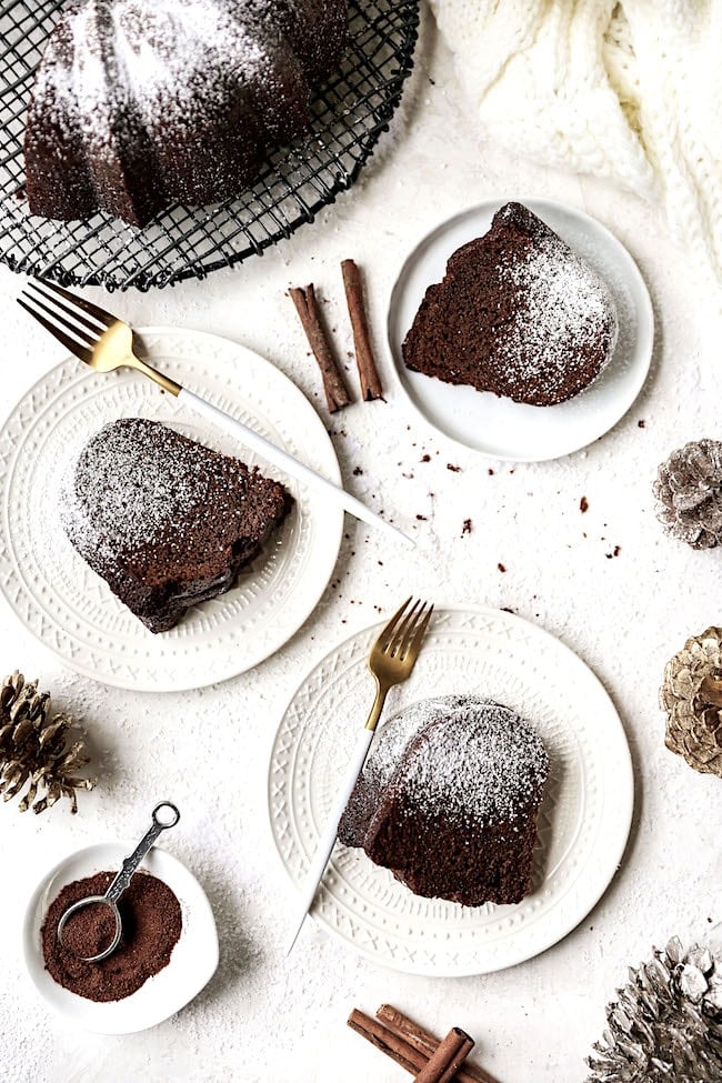 Moist and Easy Gingerbread Bundt Cake - Frosting and Fettuccine