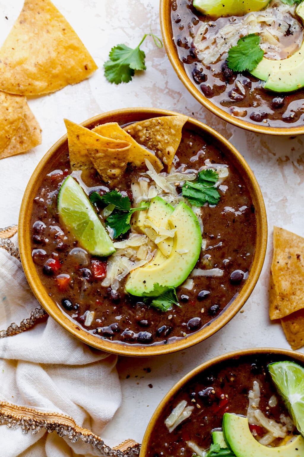 black bean soup chipotle smoked paprika cumin one pot vegetarian hearty cold weather easy