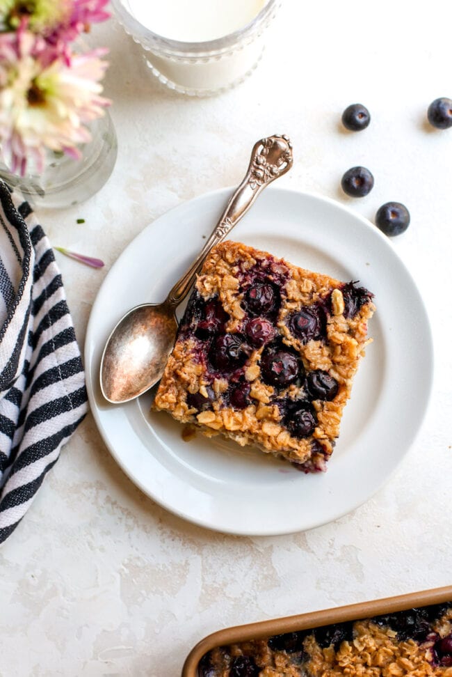 Blueberry Maple Baked Oatmeal Recipe