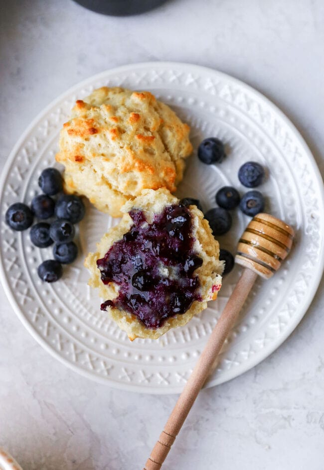 Buttermilk Drop Biscuits with jam
