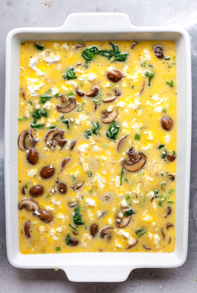 How to Make Spinach Mushroom Breakfast Casserole