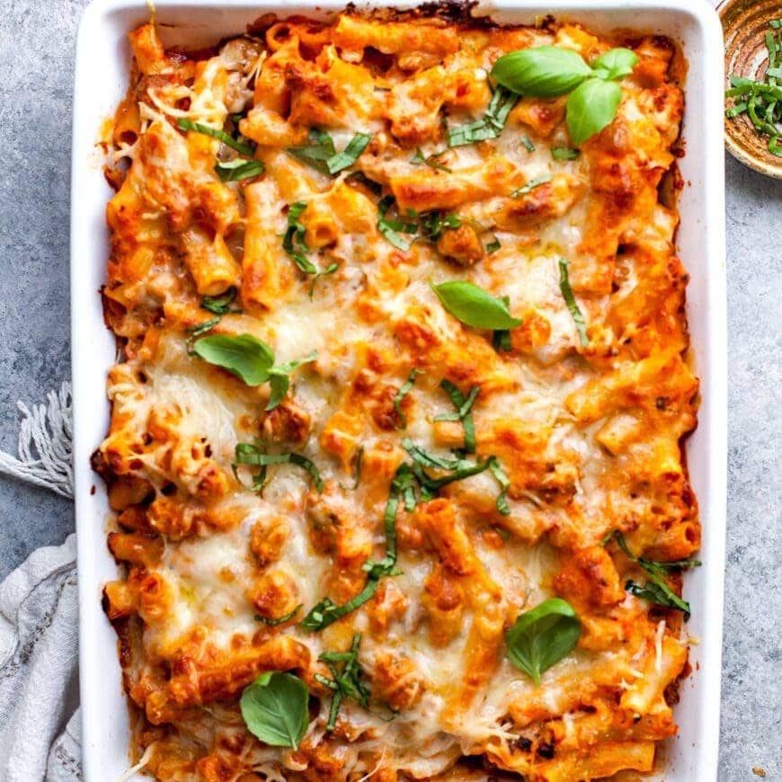 Baked Ziti {Family Favorite} - Two Peas & Their Pod