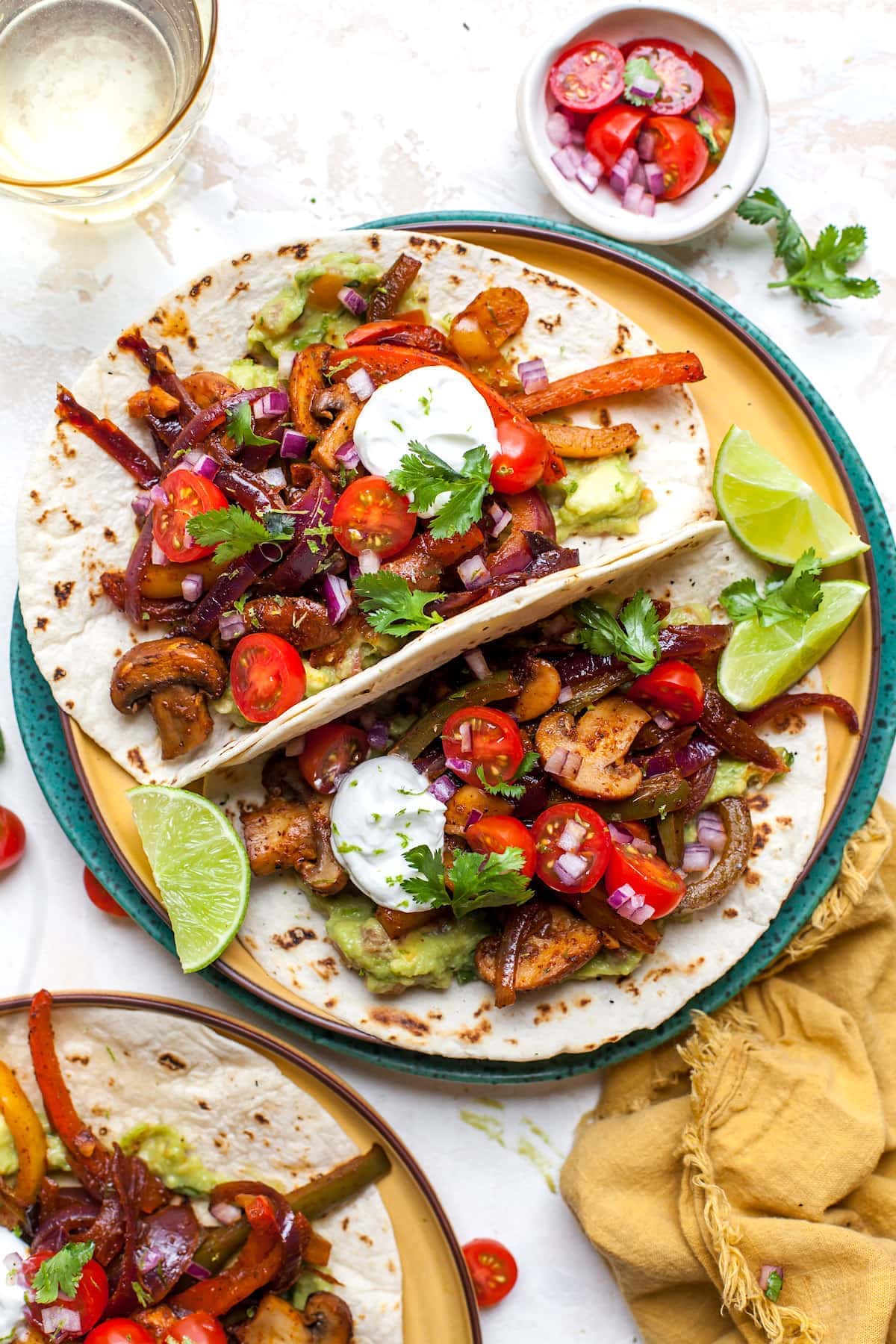 Quick Vegan Fajitas with Black Beans - Eating by Elaine