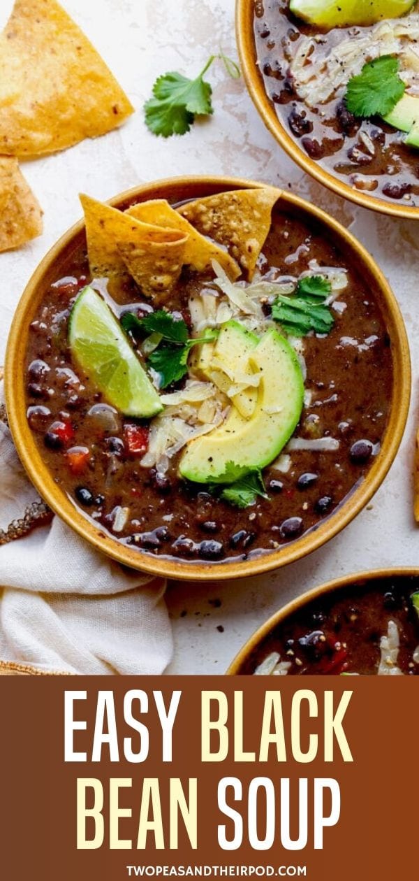 Easy Black Bean Soup - Two Peas & Their Pod