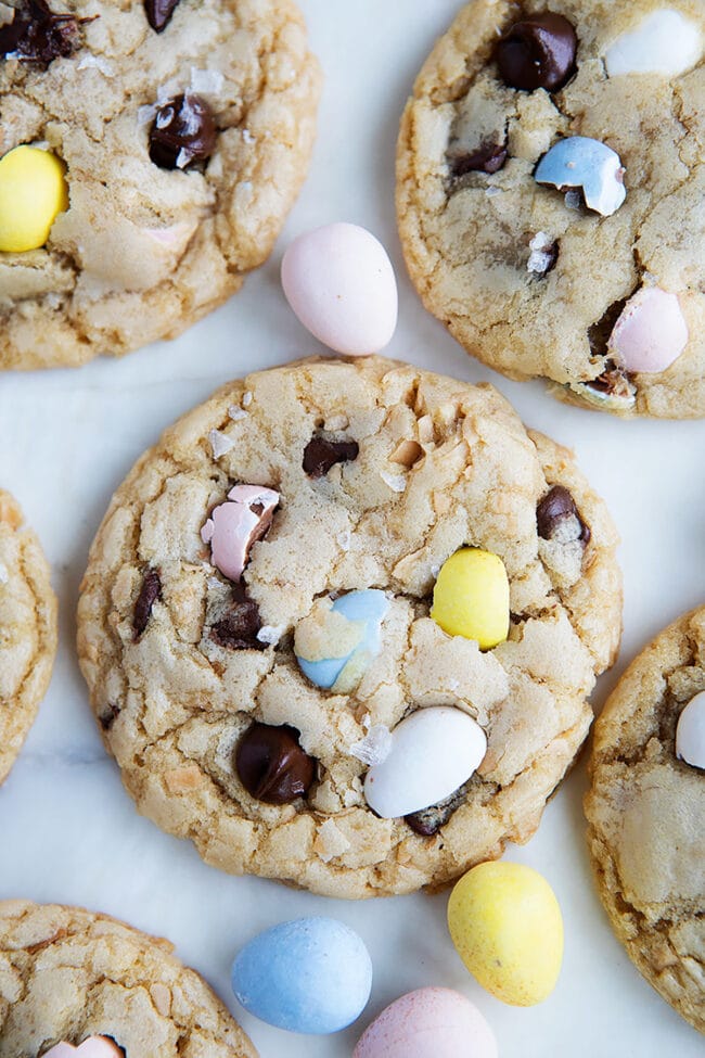 Easter Cadbury Egg Cookies