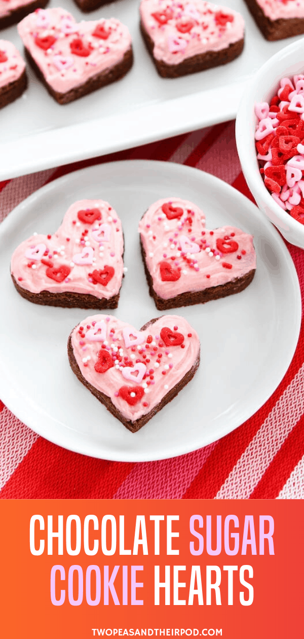 Chocolate Sugar Cookie Hearts - 75