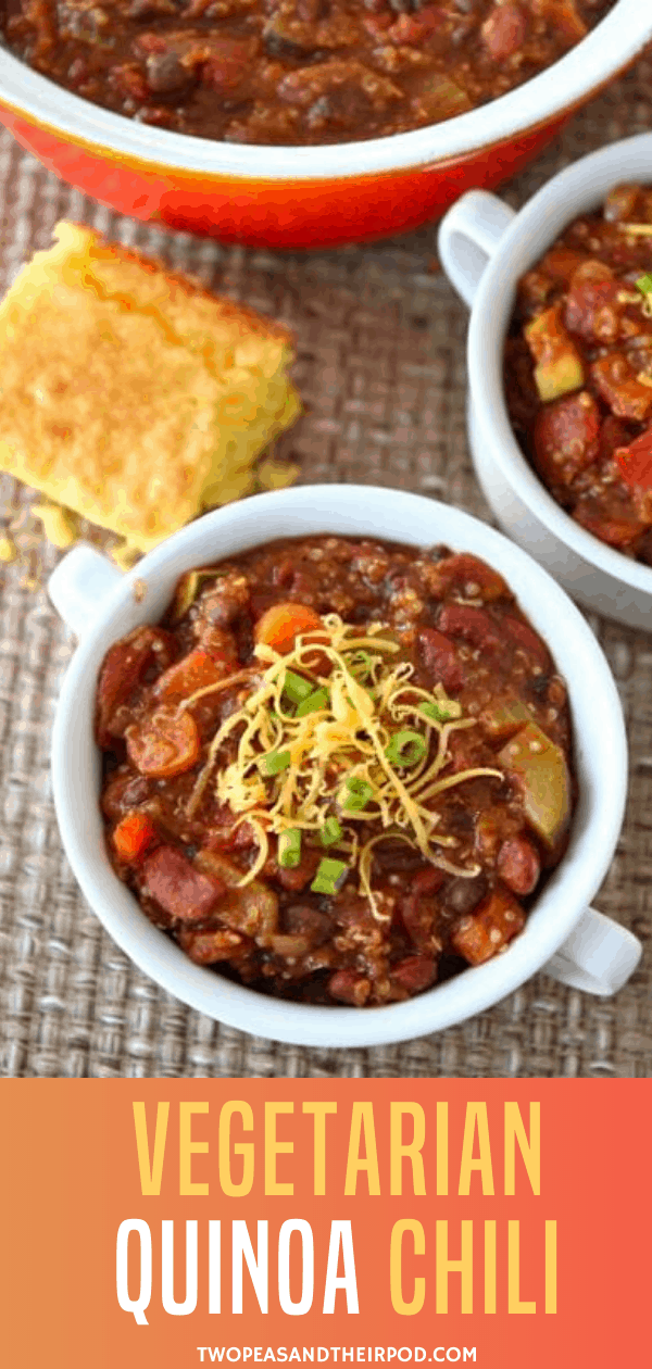 Vegetarian Chili {Quinoa Protein!}