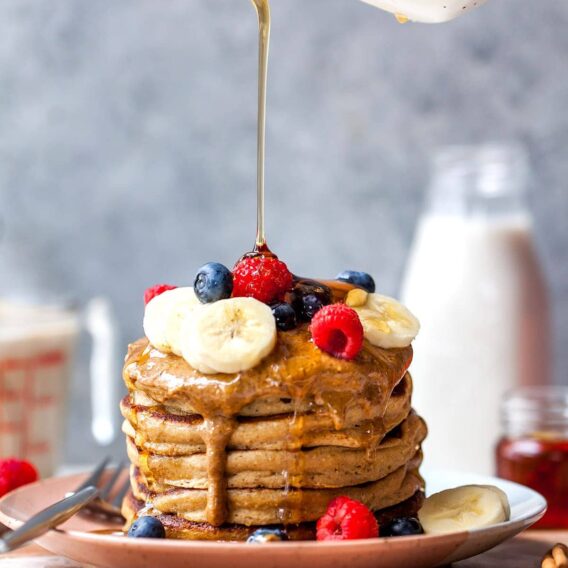 Easy Blender Pancakes {Flourless} Two Peas & Their Pod